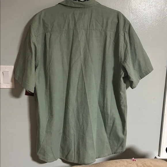 Covington Button Up Green Shirt Mens XL 46-48 100% Cotton Flap Pockets - Picture 5 of 5
